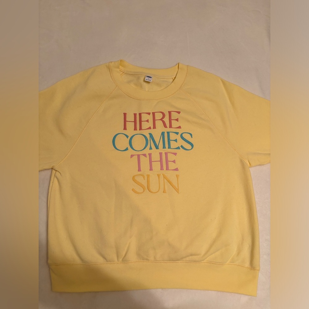 Yellow “Here Comes the Sun” Crewneck